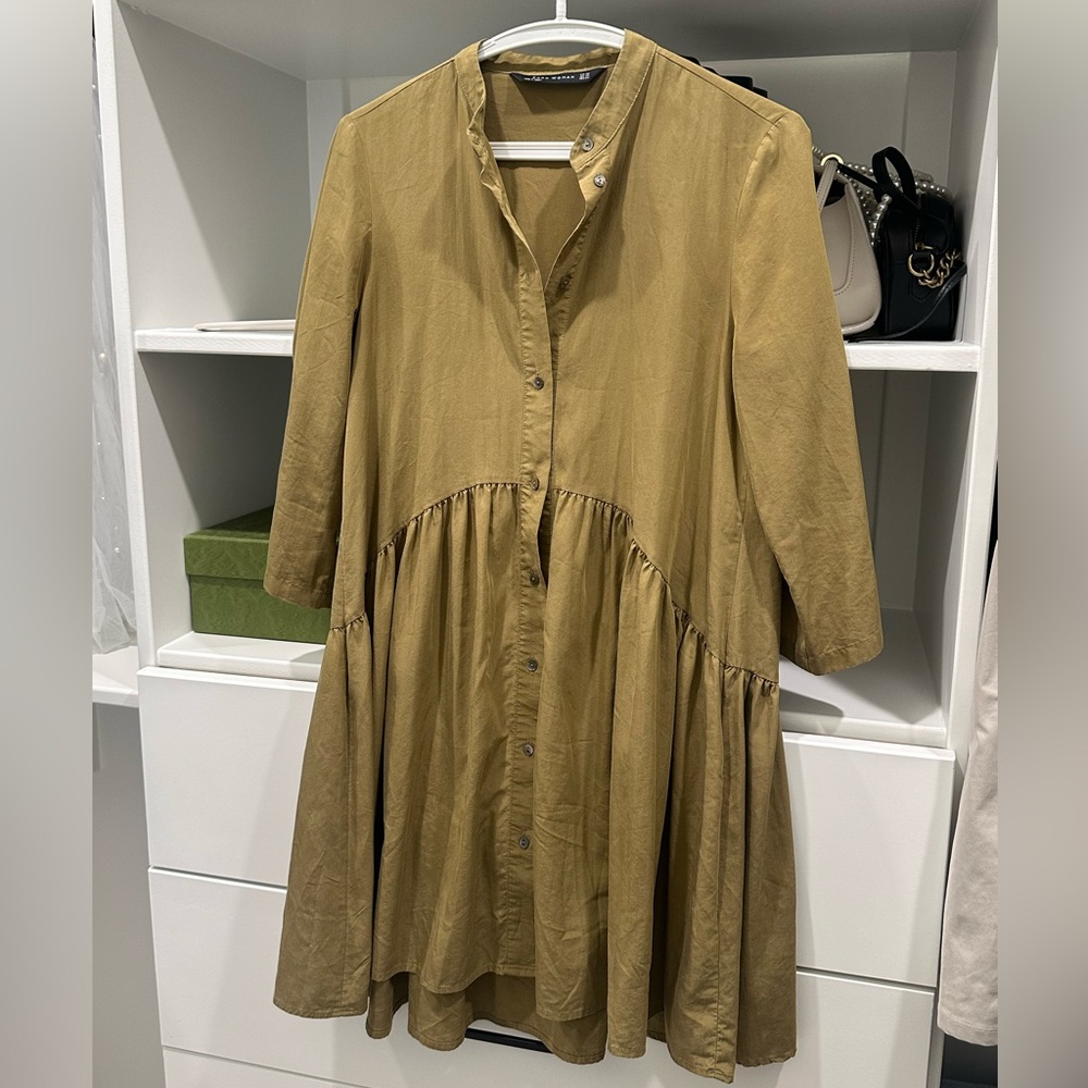 Zara olive green dress